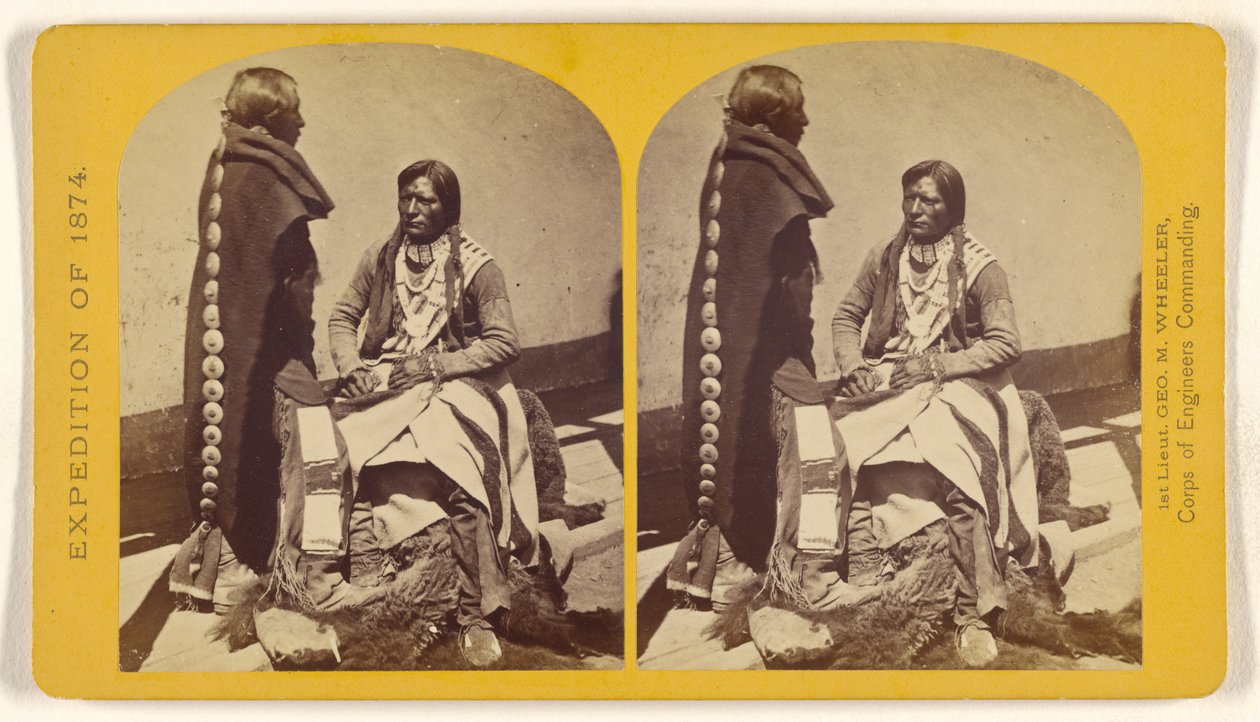 Ute-krigere fra Kah-poh-teh-gruppen i det nordlige New Mexico i «fuld dragt». af Timothy H. O