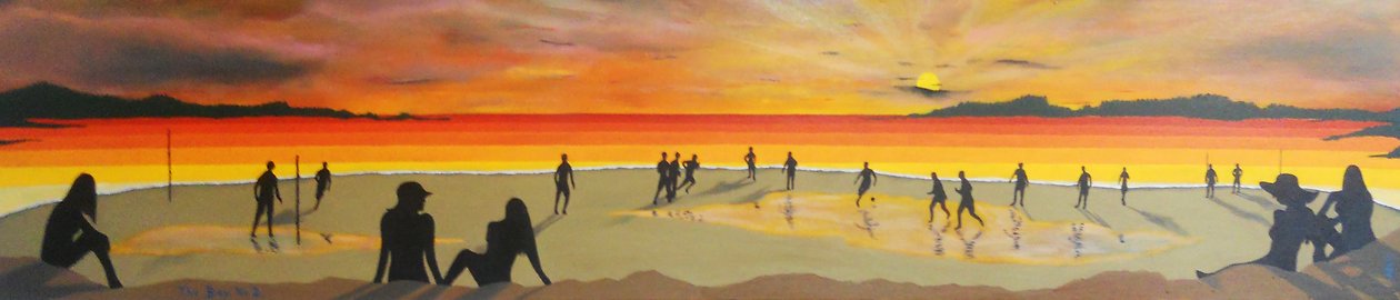The Bay, nr.3, 2012, olie på lærred af Timothy Nathan Joel