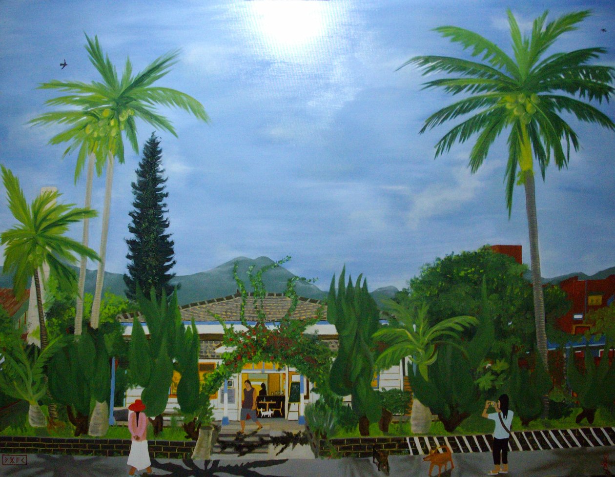 Dulan Cafe, Taitung sukkerfabrik, 2010, olie på lærred af Timothy Nathan Joel