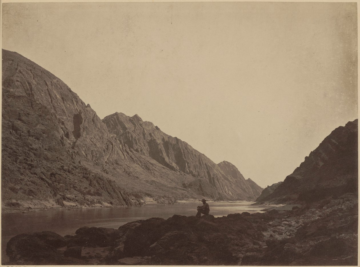 Iceberg Canyon, Colorado River, set ovenfra,1871 (foto) af Timothy O