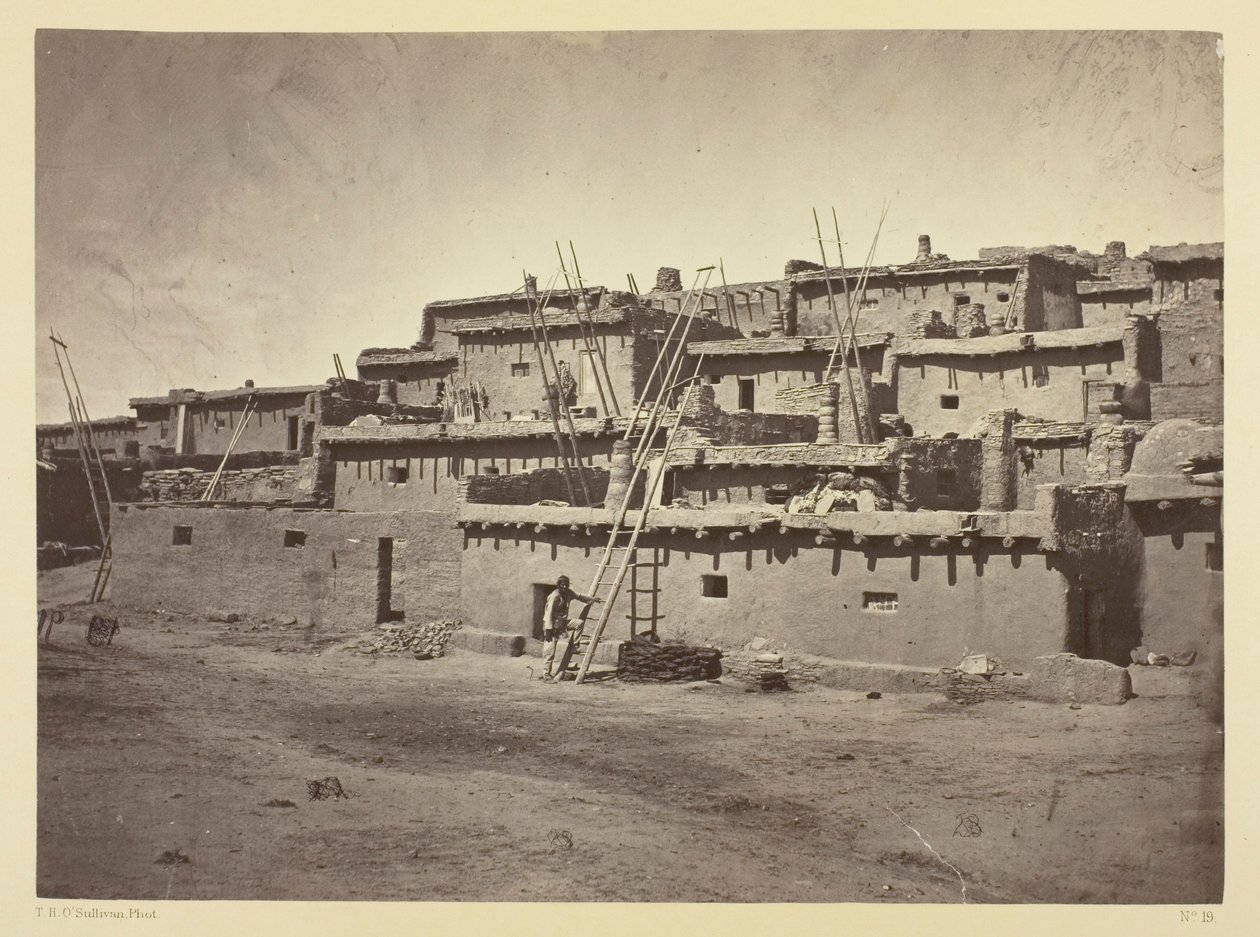 Del af sydsiden af Zuni-puebloet, New Mexico af Timothy O
