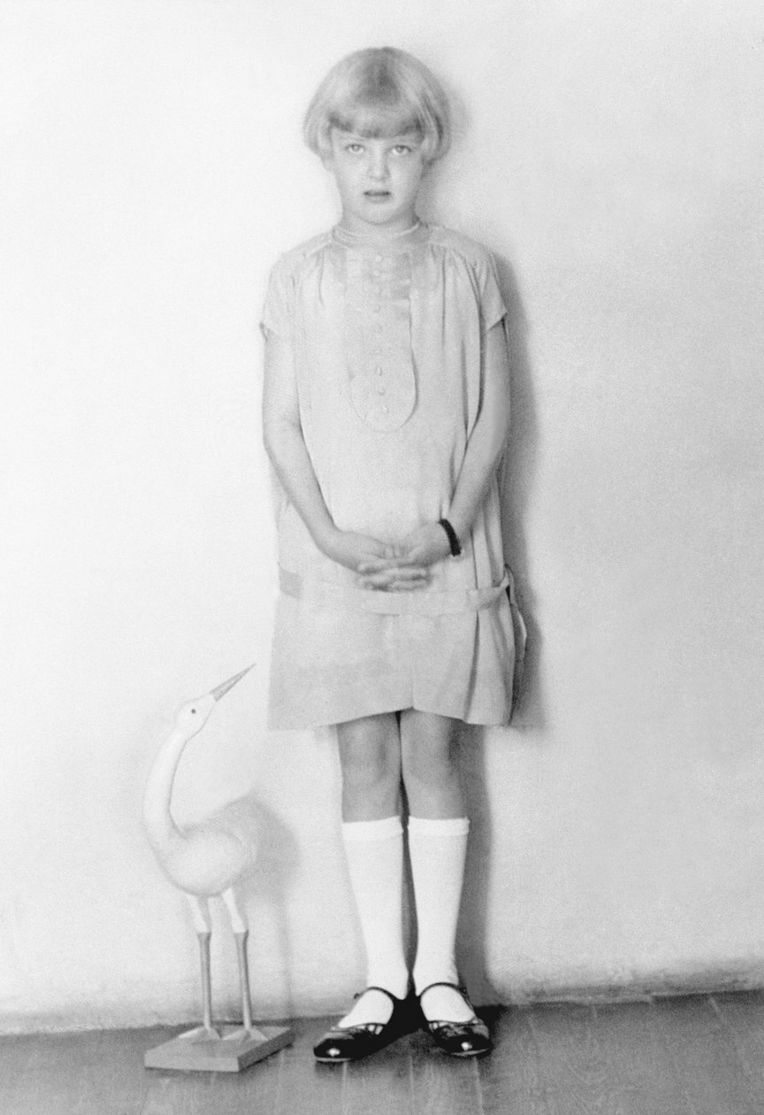 Pige med stork, Mexico City, ca.1926 af Tina Modotti