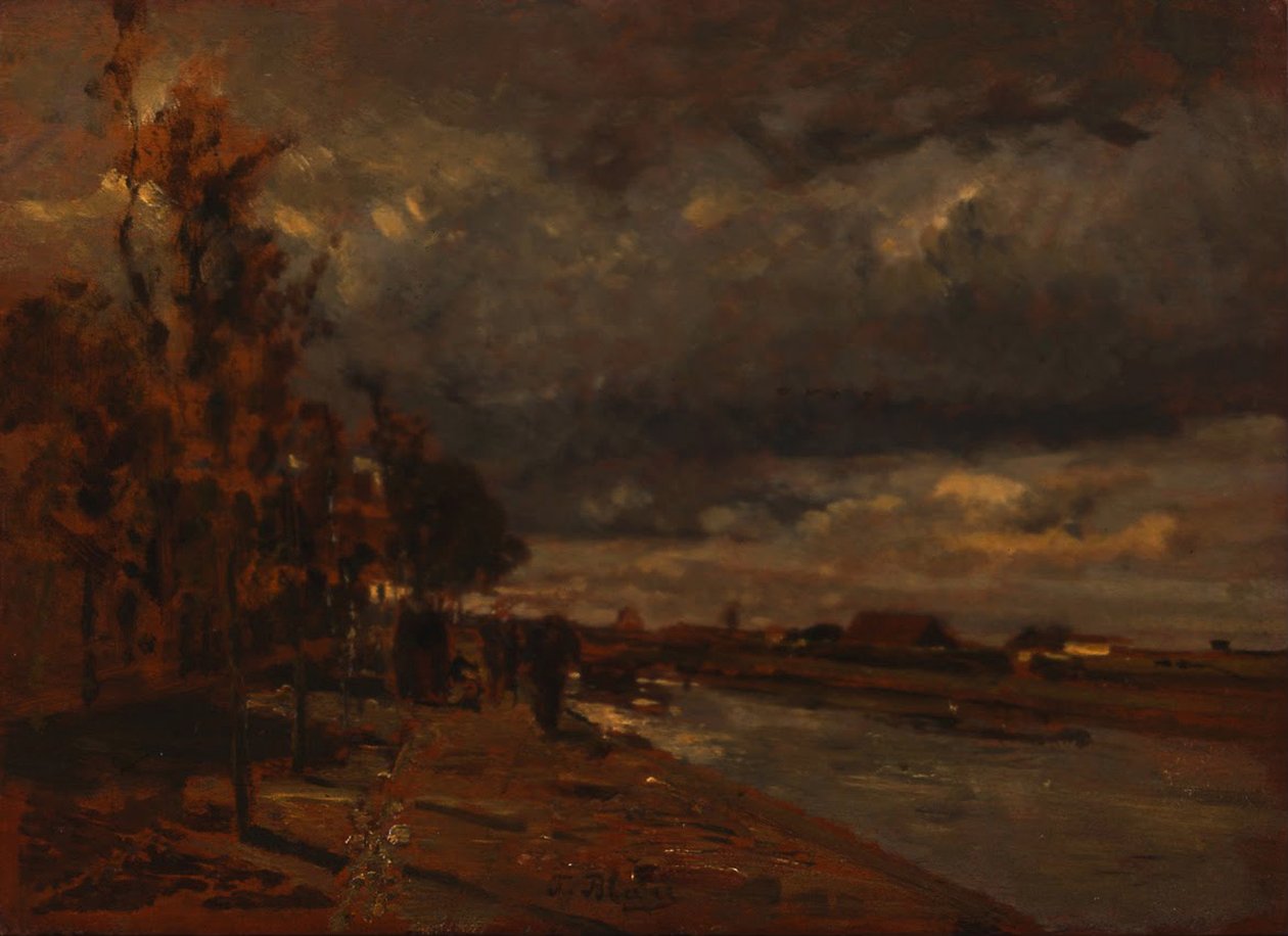 Kanal i Holland, 1885 af Tina Blau
