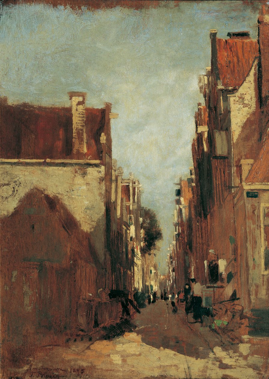 Gade i Amsterdam af Tina Blau