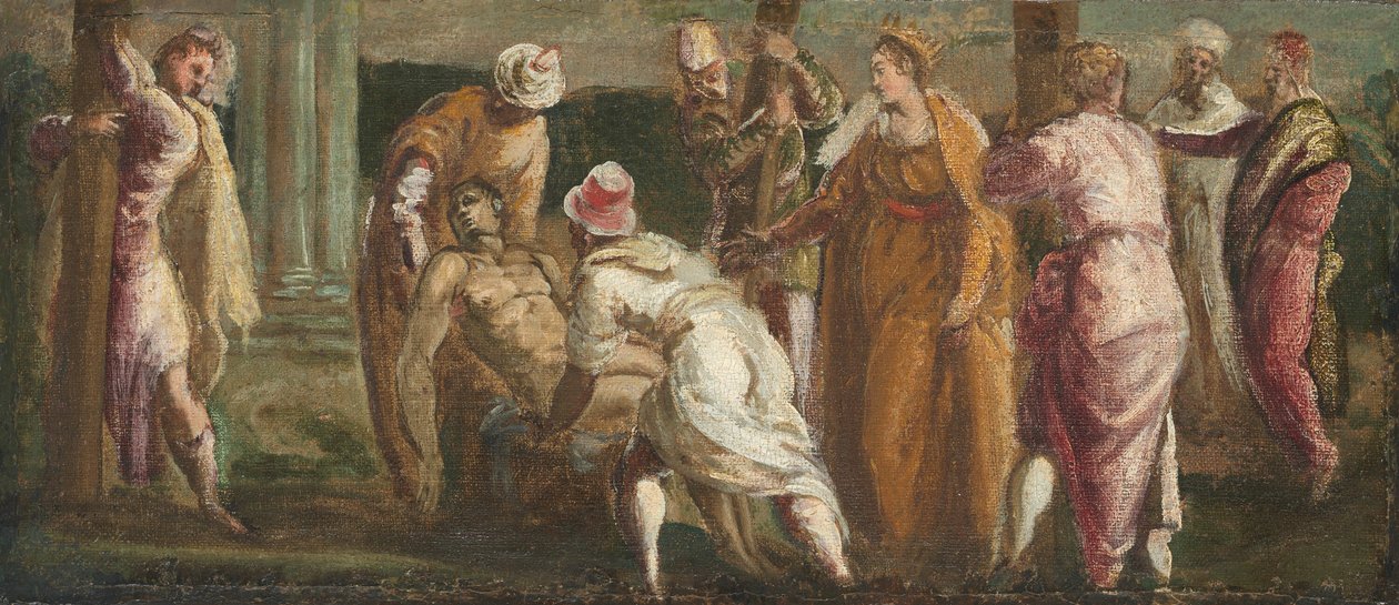 Saint Helen tester det sande kors af Tintoretto