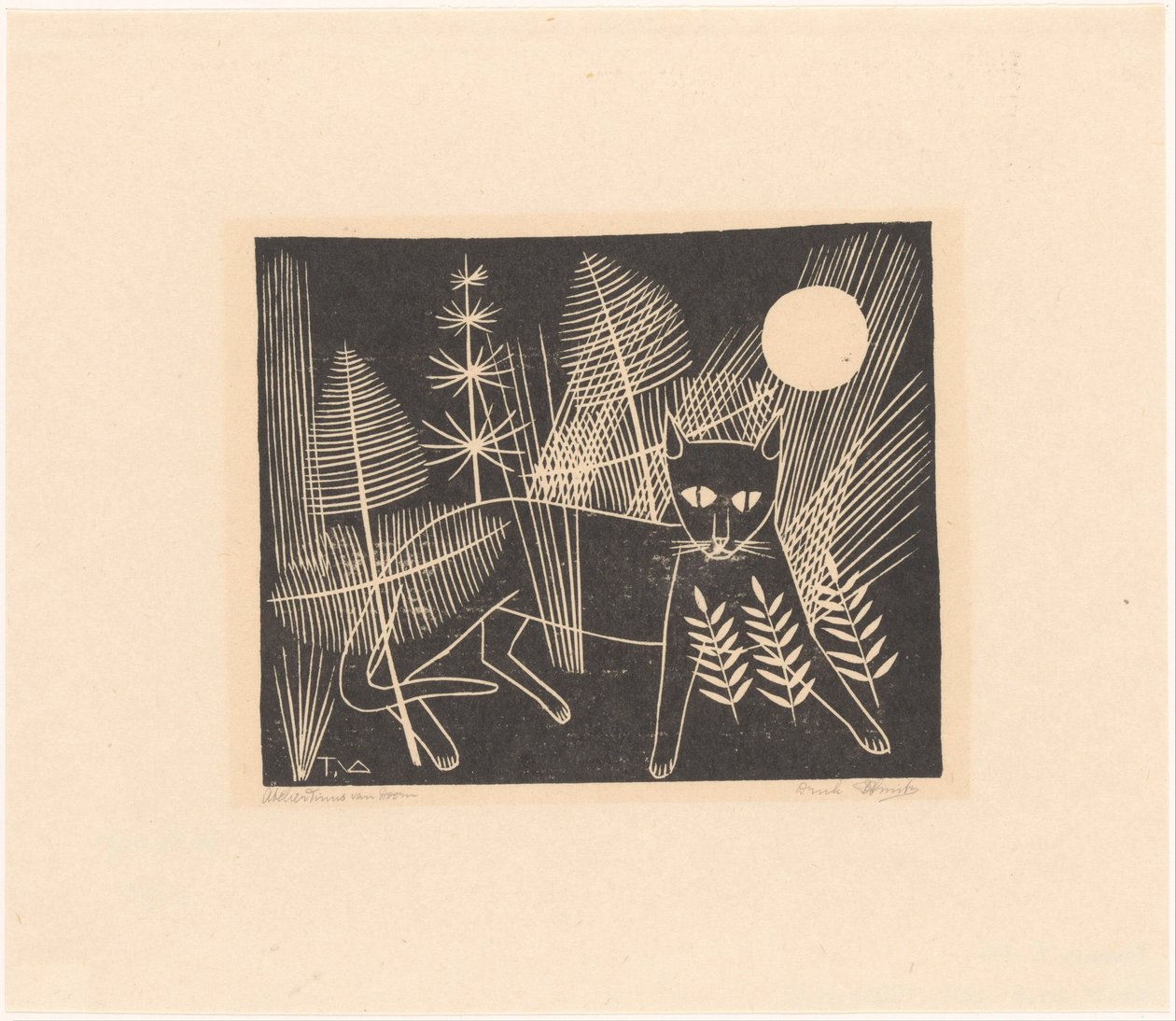 Jeroen på jagt af Tinus van Doorn (signed by artist)