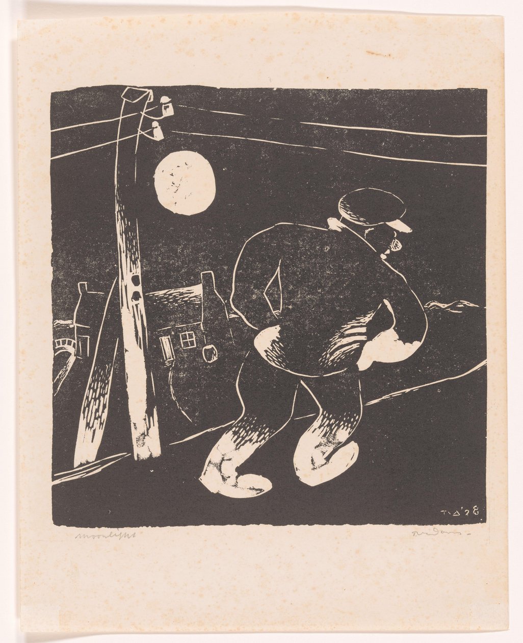 Moonlight (original titel på objekt) af Tinus van Doorn (signed by artist)