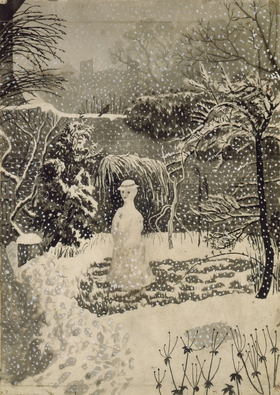 Snekvinde (akvarel) af Tirzah Ravilious