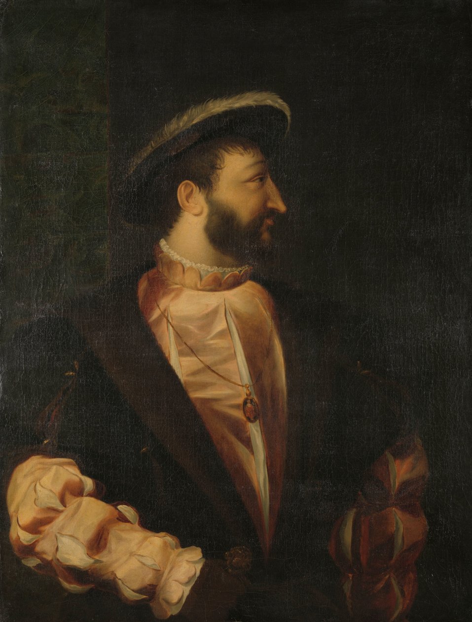 Frans I (1494-1547), konge af Frankrig af Titiaan (copy after)