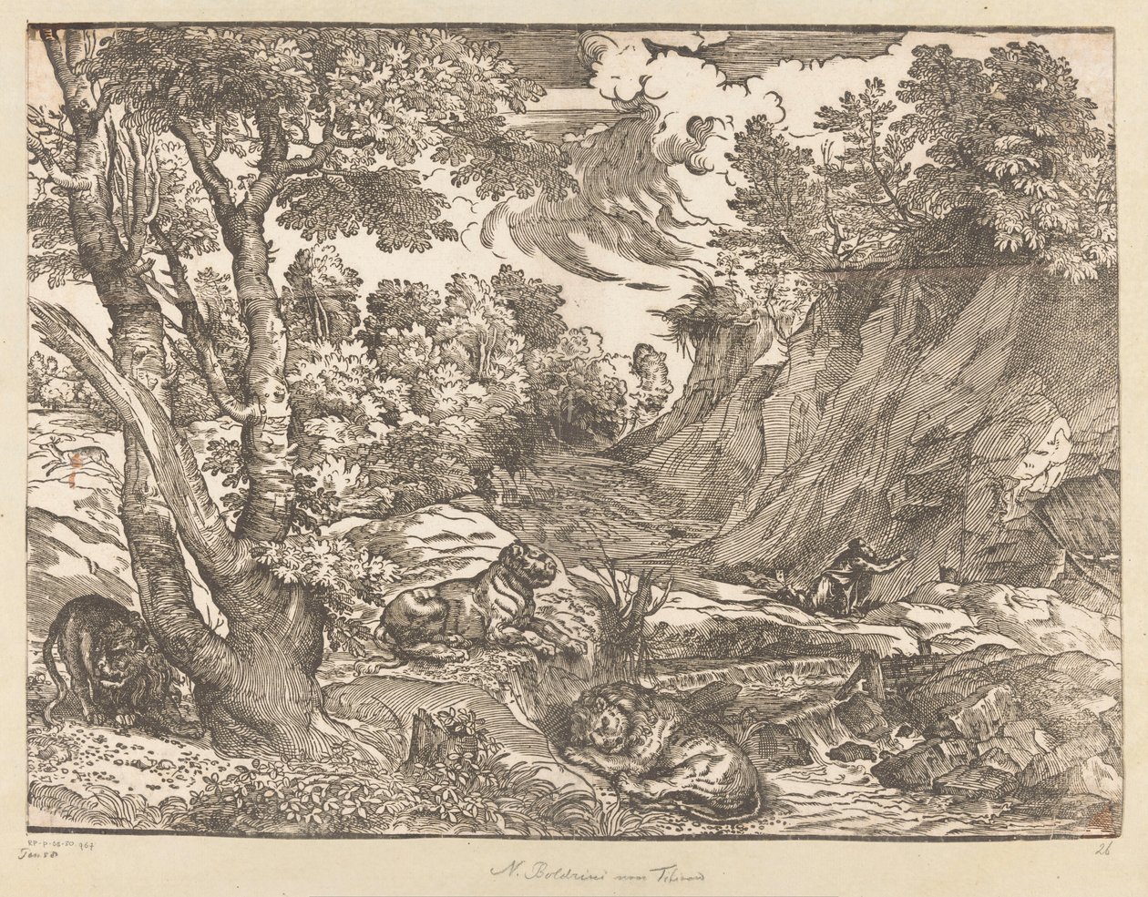 Landskab med Sankt Jerome af Titiaan
