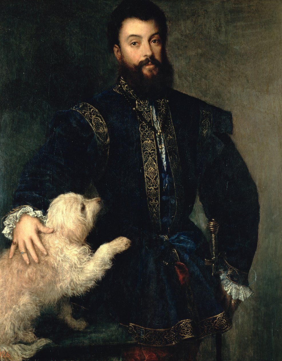 Federigo Gonzaga, hertug af Mantua, ca. 1525-30 af Tiziano Vecelli