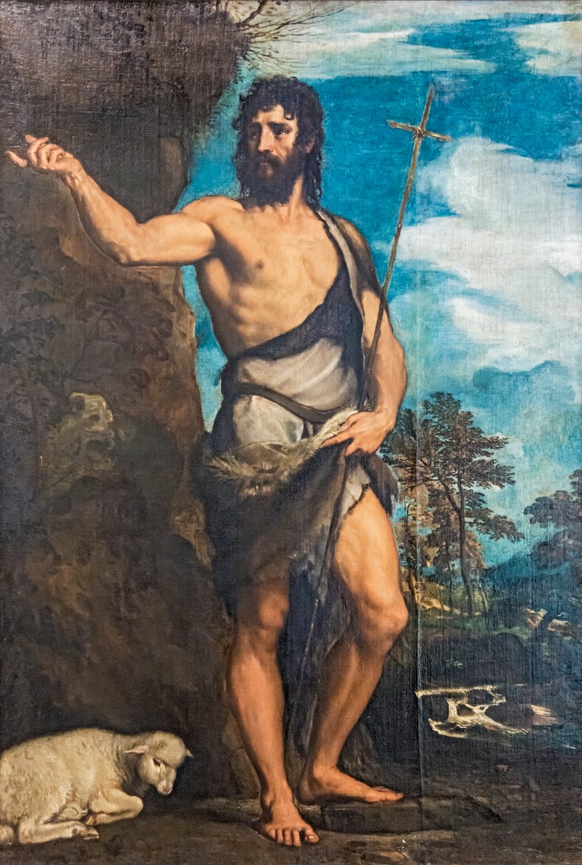 Johannes Døberen af Tiziano Vecelli
