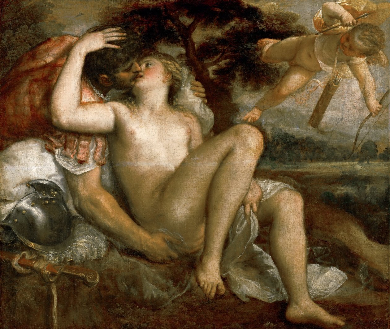 Mars, Venus og Amor af Tiziano Vecelli