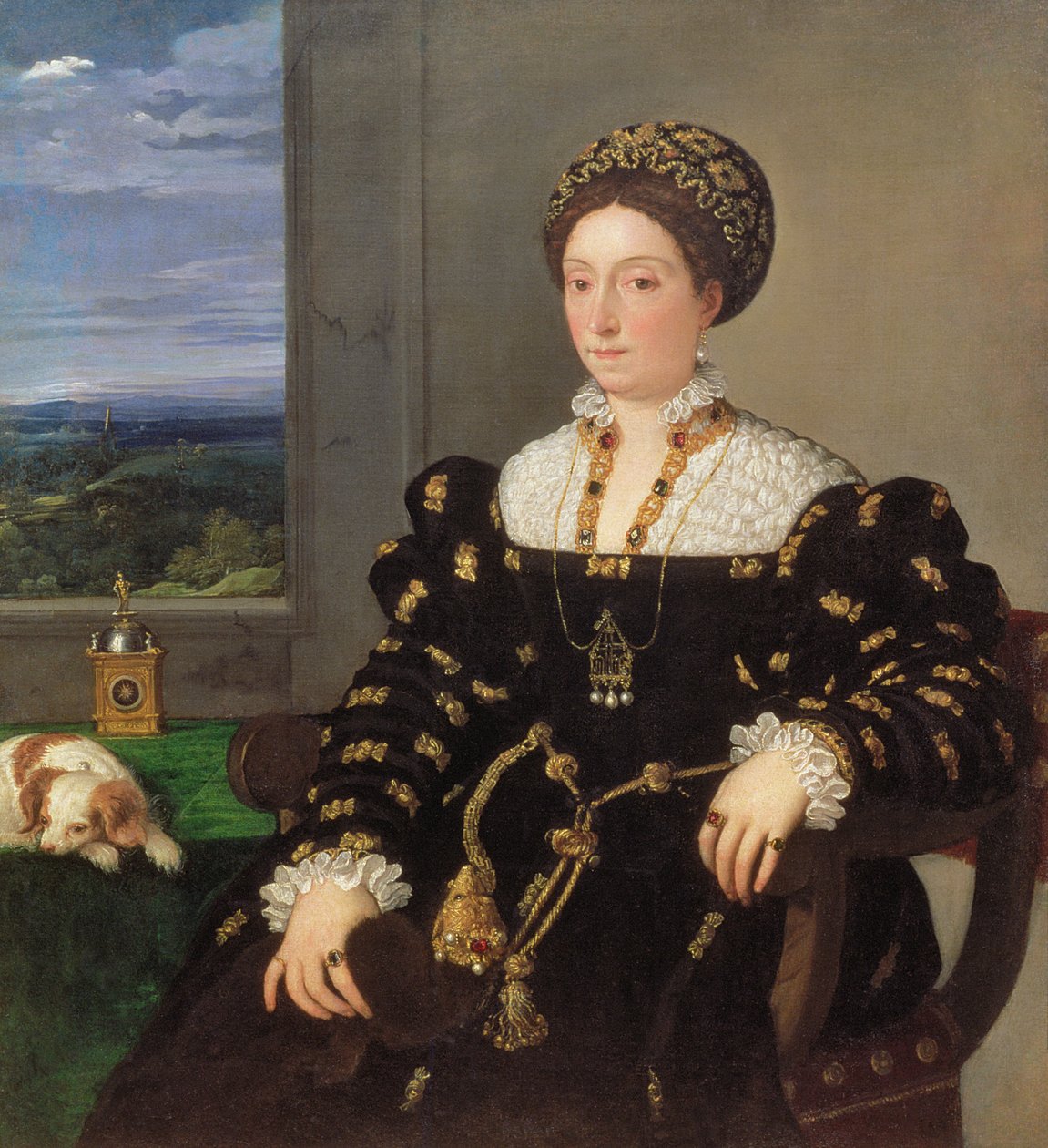 Portræt af Eleonora Gonzaga della Rovere, 1536 af Tiziano Vecelli
