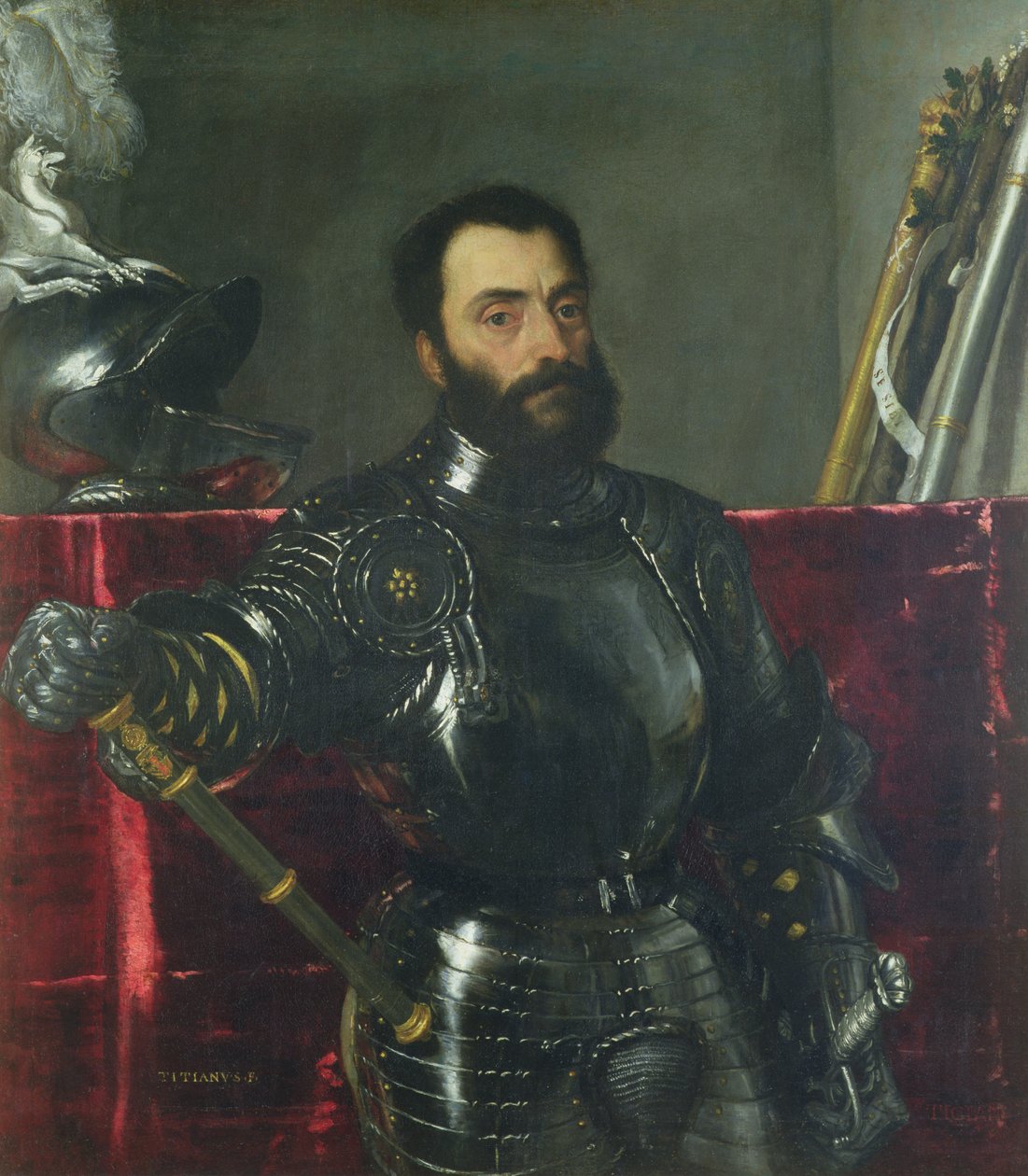 Portræt af Francesco Maria Della Rovere, hertug af Urbino af Tiziano Vecelli