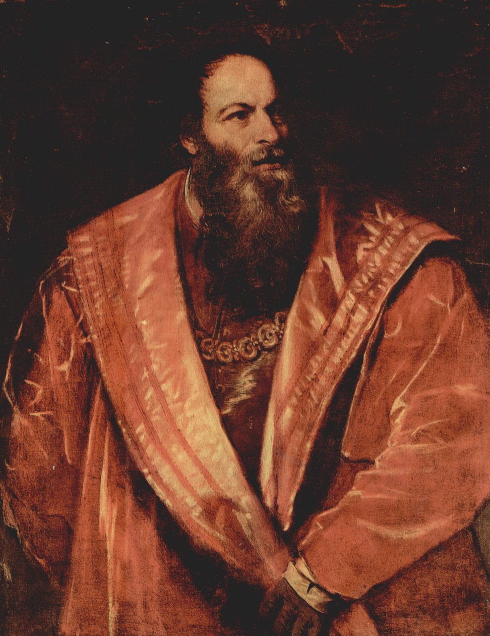 Portræt af Pietro Aretino af Tiziano Vecelli
