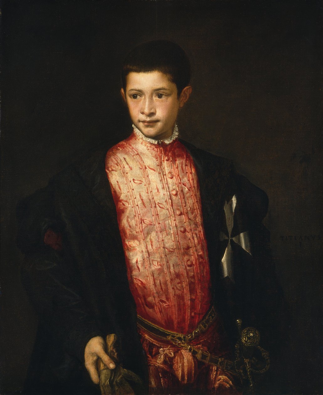 Portræt af Ranuccio Farnese af Tiziano Vecelli