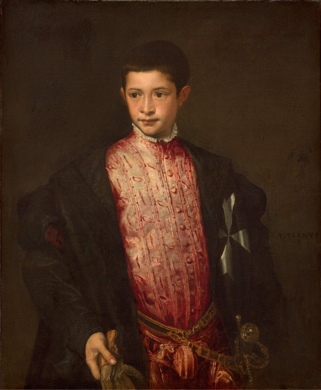 Ranuccio Farnese af Tiziano Vecelli