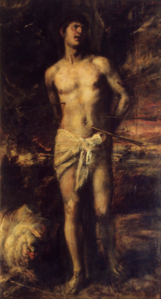 Sankt Sebastian af Tiziano Vecelli