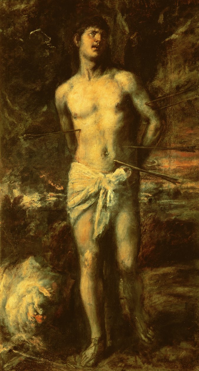 Sankt Sebastian, ca. 1570 af Tiziano Vecelli