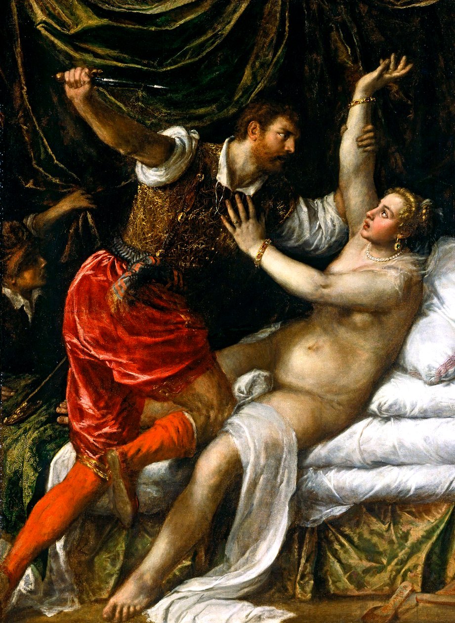 Tarquinius og Lucretia af Tiziano Vecelli