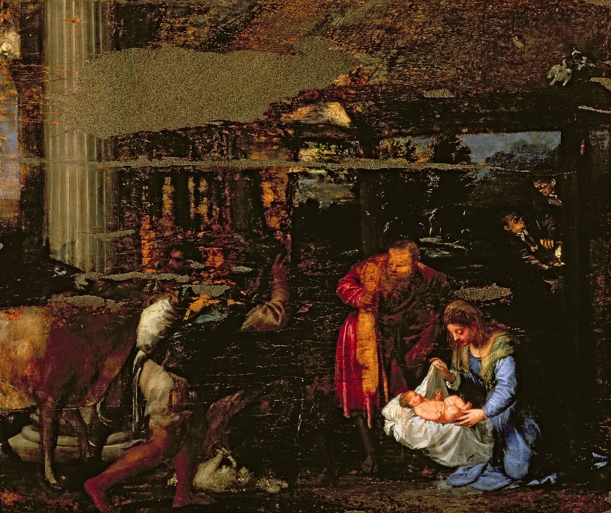 Hyrdernes tilbedelse af Tiziano Vecelli