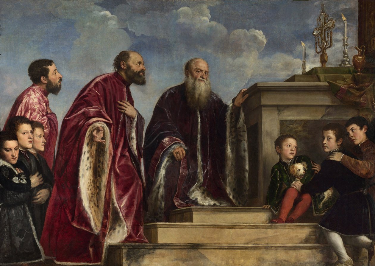 Familien Vendramin, 1543-47 af Tiziano Vecelli