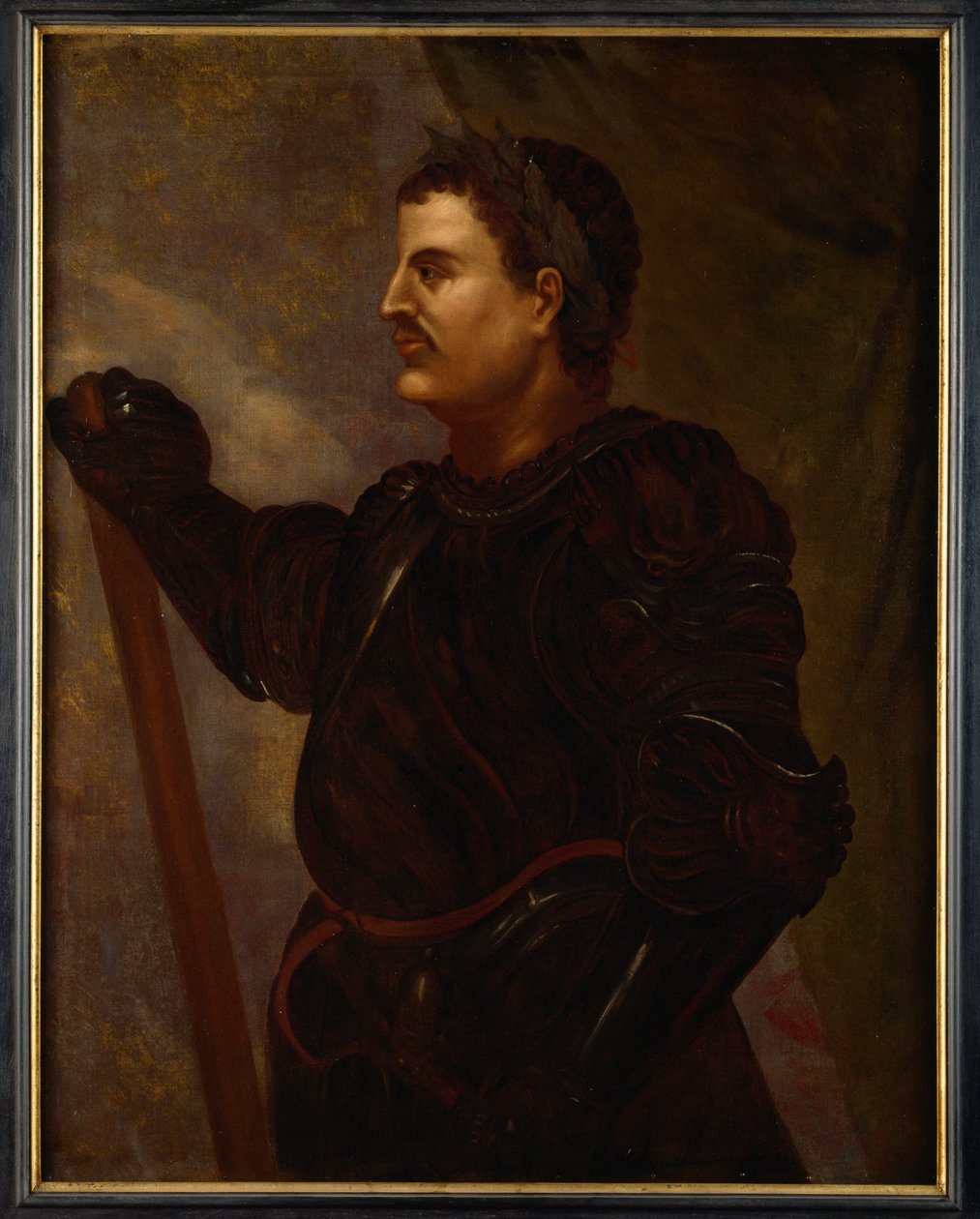 Claudius Cæsar (olie på lærred) af Titian (c.1488 1576) (after)
