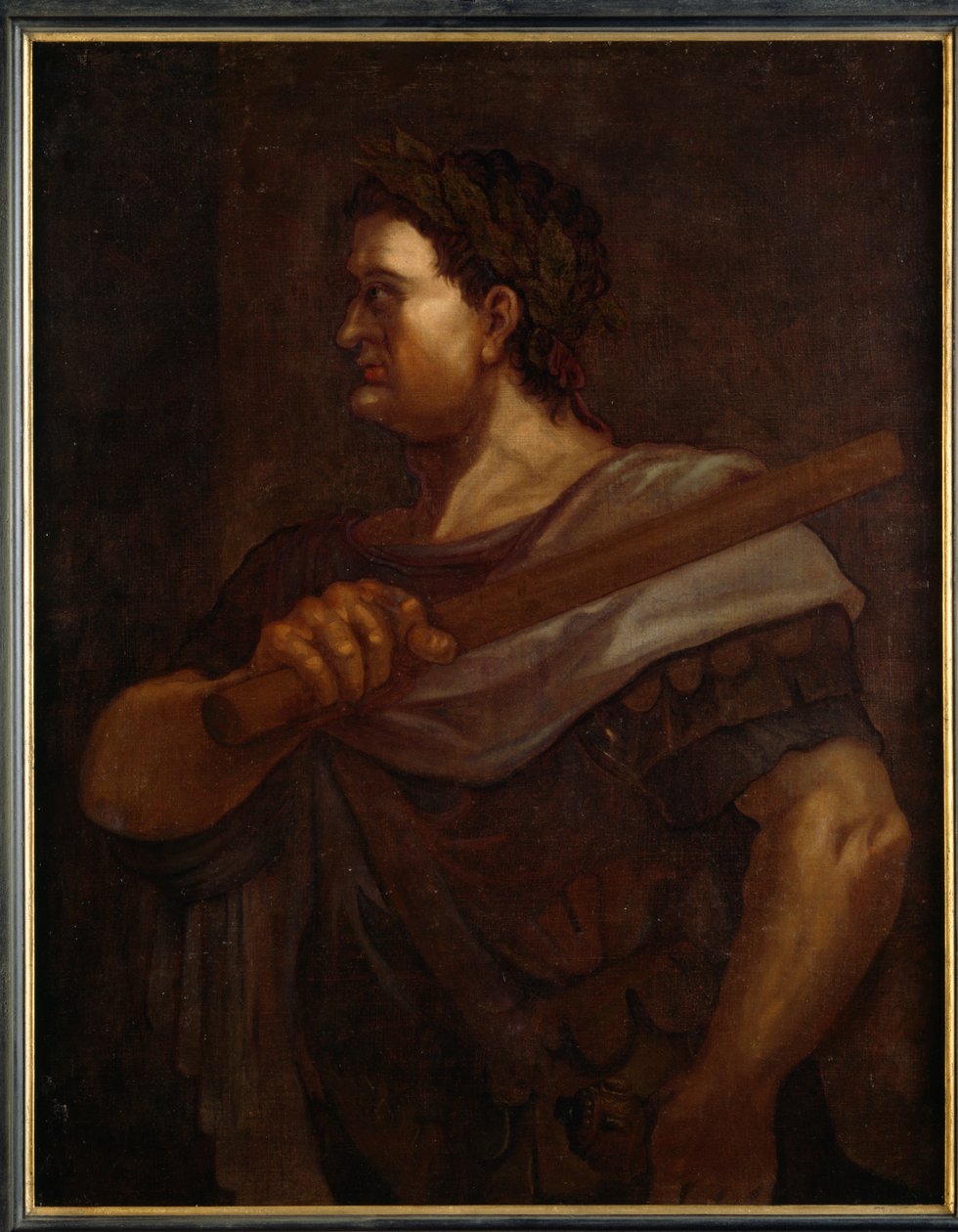 Flavius Domitian (olie på lærred) af Titian (c.1488 1576) (after)