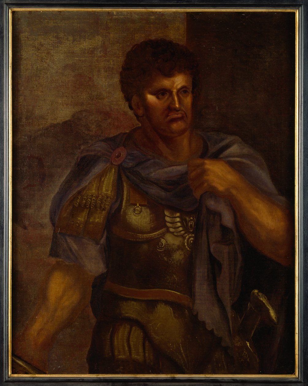 Nero Claudius (olie på lærred) af Titian (c.1488 1576) (after)