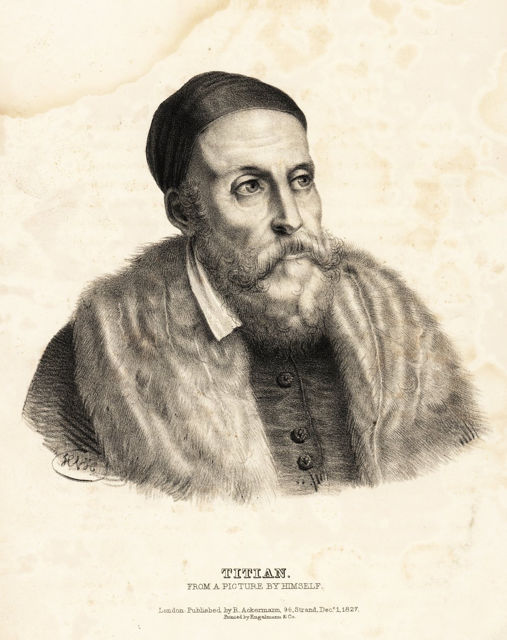 Tizian, italiensk renæssancemaler af Titian (c.1488 1576) (after)