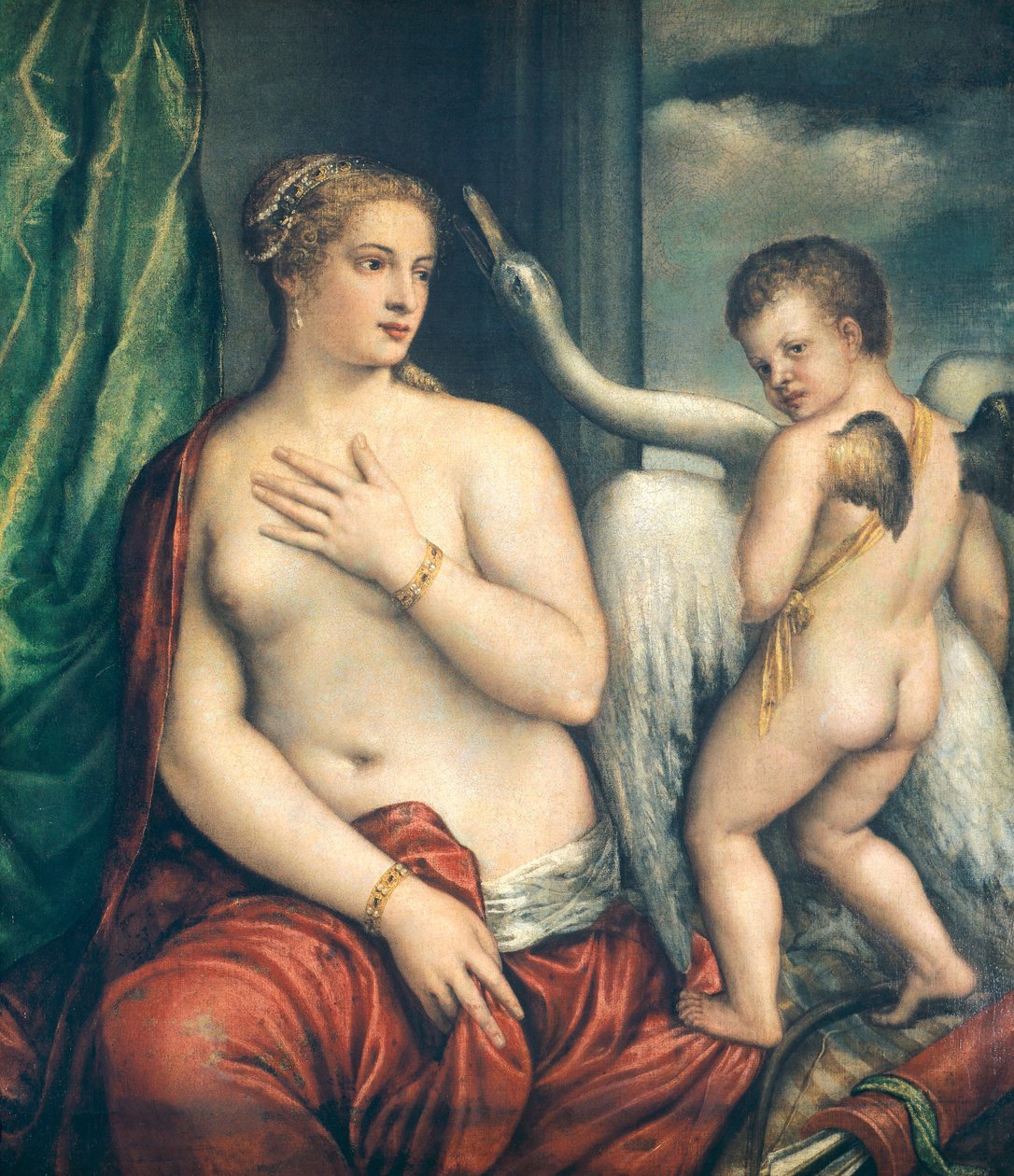 Leda, af Titian (ca 1490-1576) af Titian (c.1488 1576)
