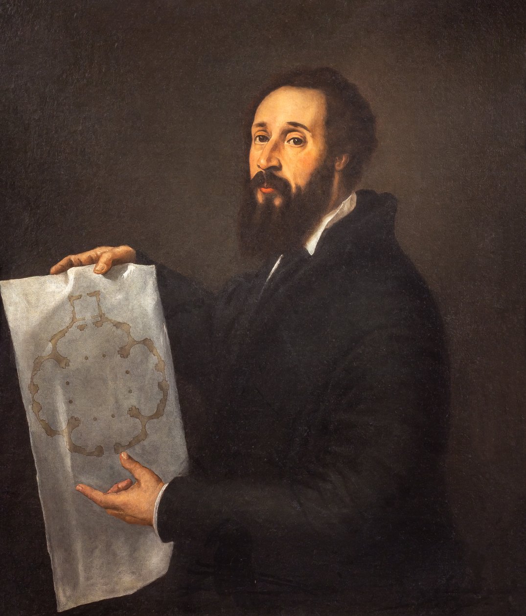 Portræt af Giulio Romano af Titian (c.1488 1576)