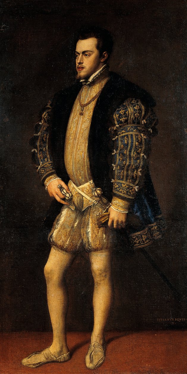 Portræt af Filip II af Spanien (Valladolid af Titian (c.1488 1576)