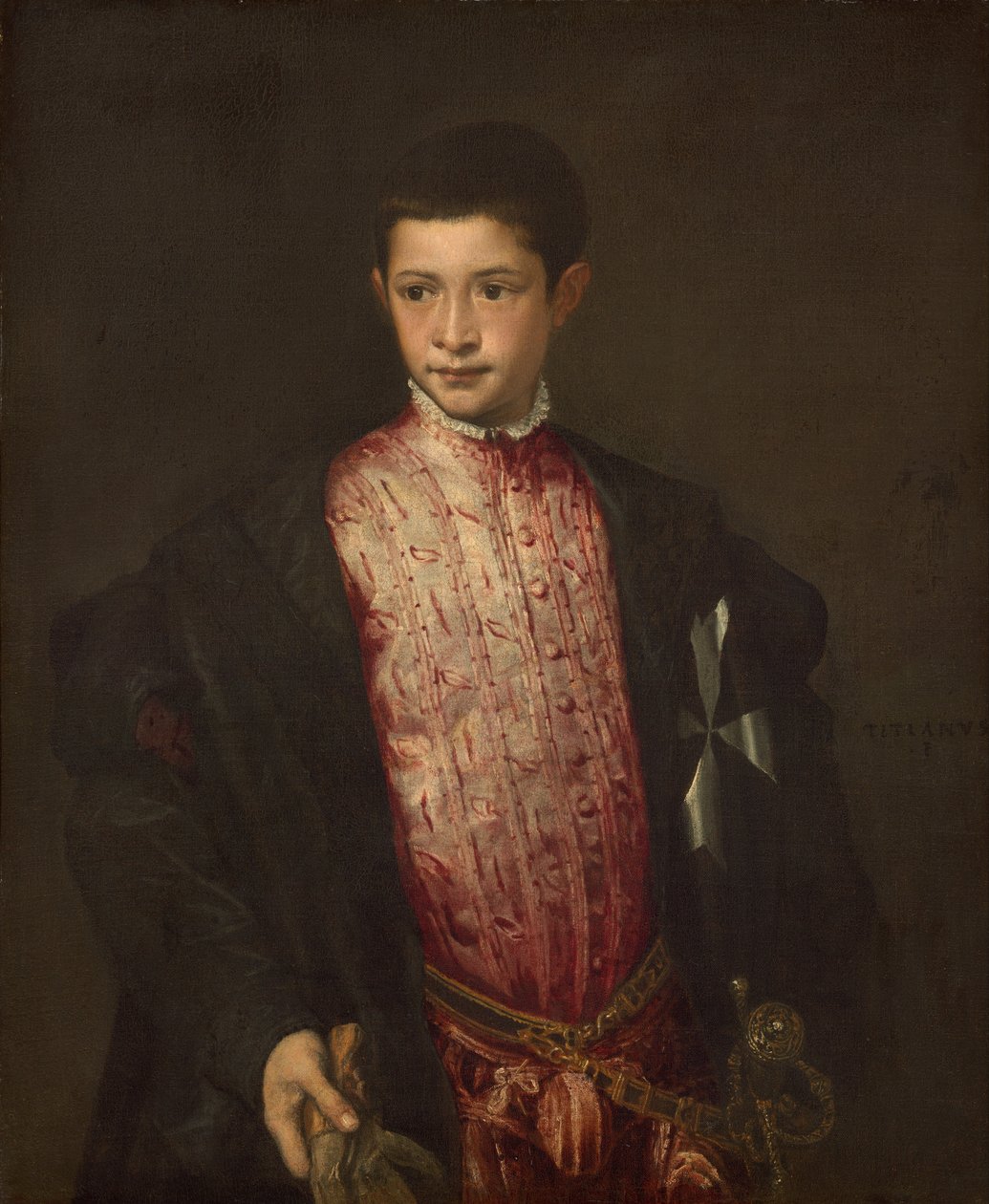 Ranuccio Farnese af Tiziano Vecelli