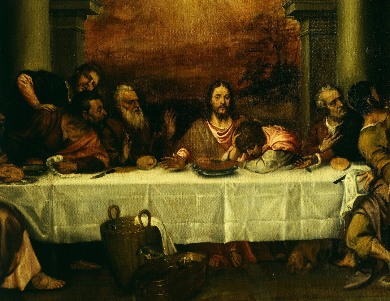 Den sidste nadver, af Tizian (ca. 1490-1576), detalje af Titian (c.1488 1576)