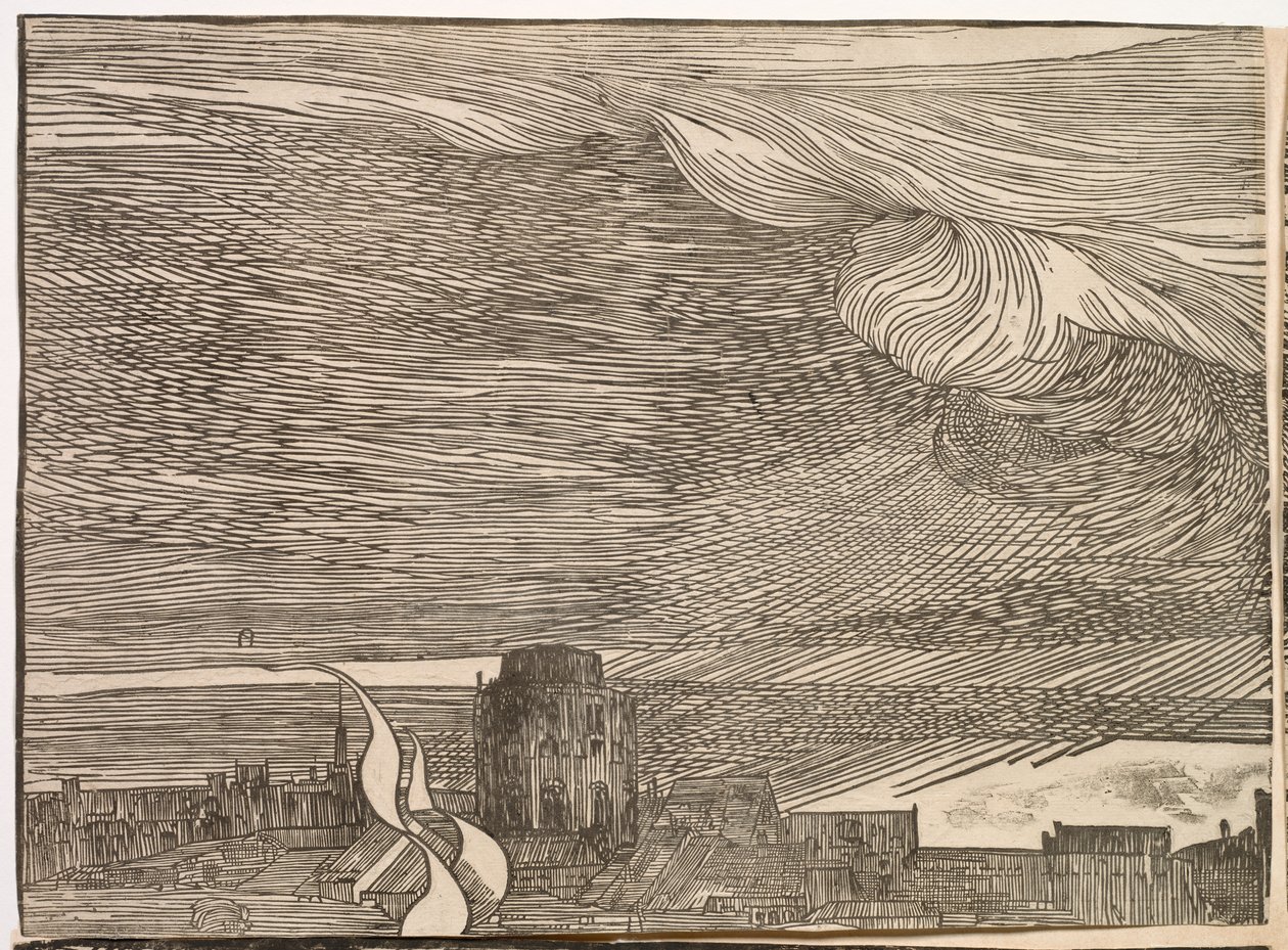 Faraos hærs nedsænkning i Det Røde Hav af Titian (c.1488 1576)