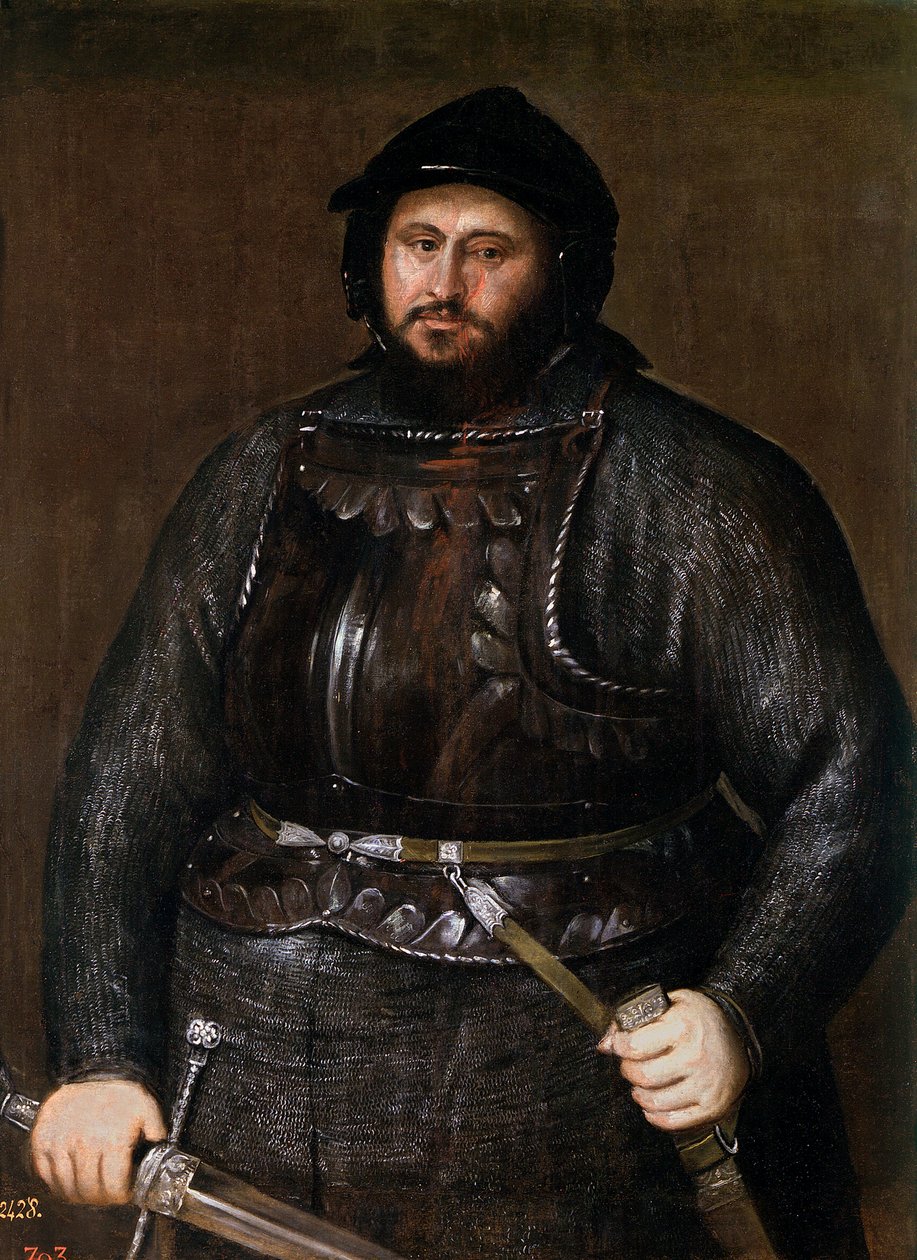 John Frederick I (1503-1554), kurfyrst af Sachsen af ​​Titian (1488-1576) af Tiziano Vecelli