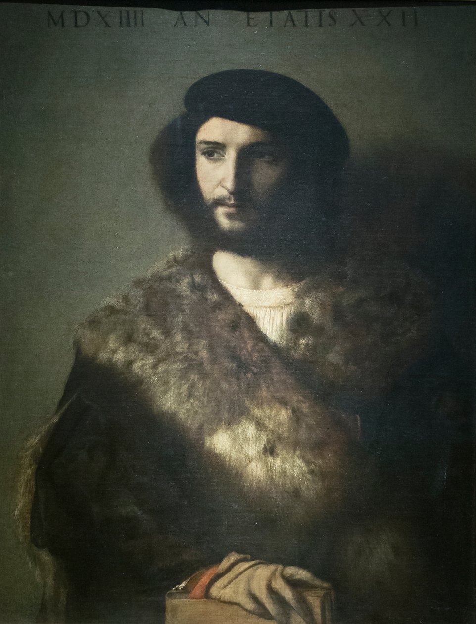 Portræt af en mand, kendt som den syge mand af Titian (c.1488 1576)