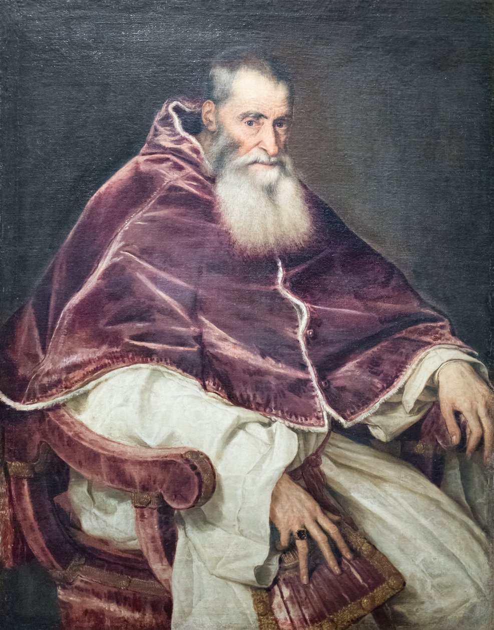 Portræt af pave Paul III af Titian (c.1488 1576)