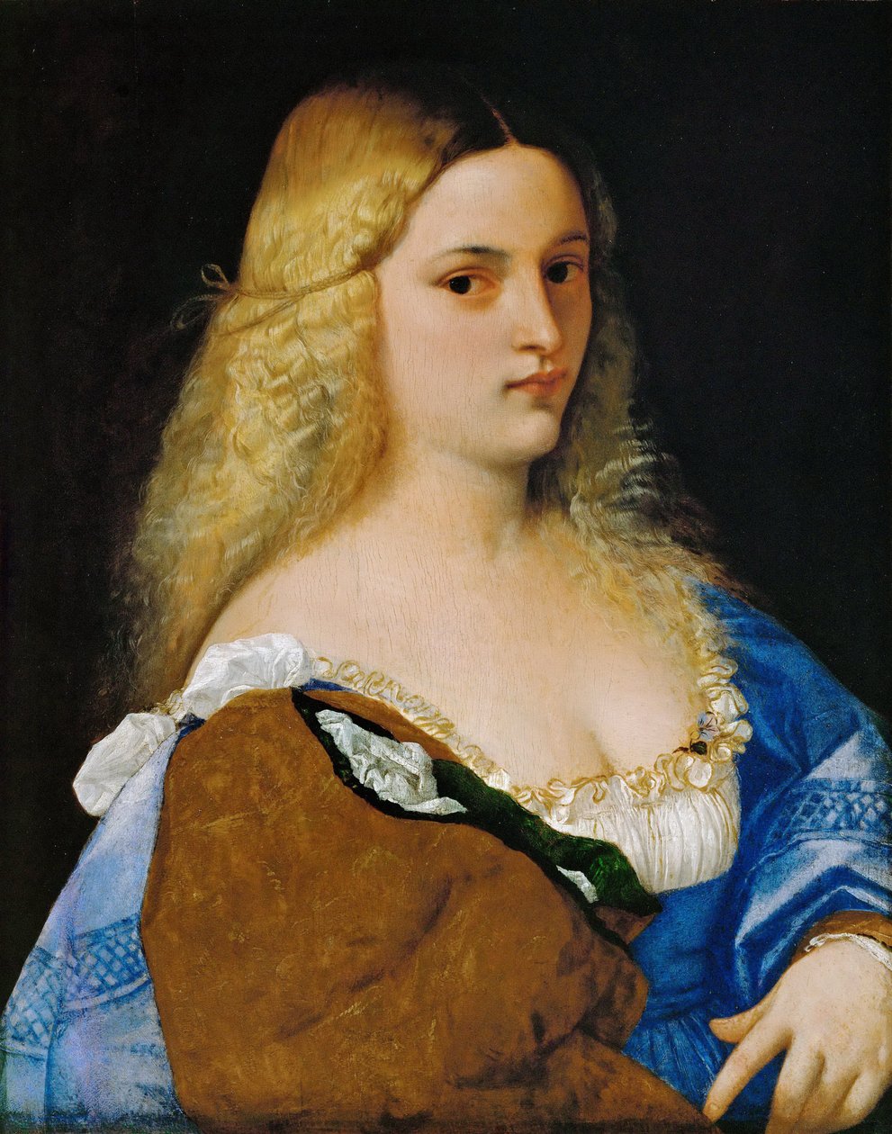 Violante - Tizian (1488-1576). Olie på træ, ca 1515. Mål: 64,5x50,8 cm. Kunsthistorisk Museum, Vienne af Tiziano Vecelli