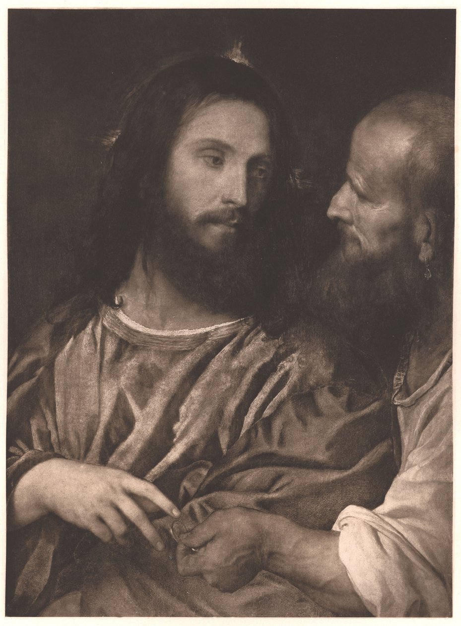 Tysk: Der Zinsgroschen Hyldestpengene af Titian