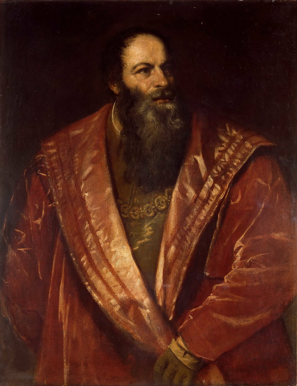 Italiensk: Portræt af Pietro Aretino Portræt af Pietro Aretino af Titian