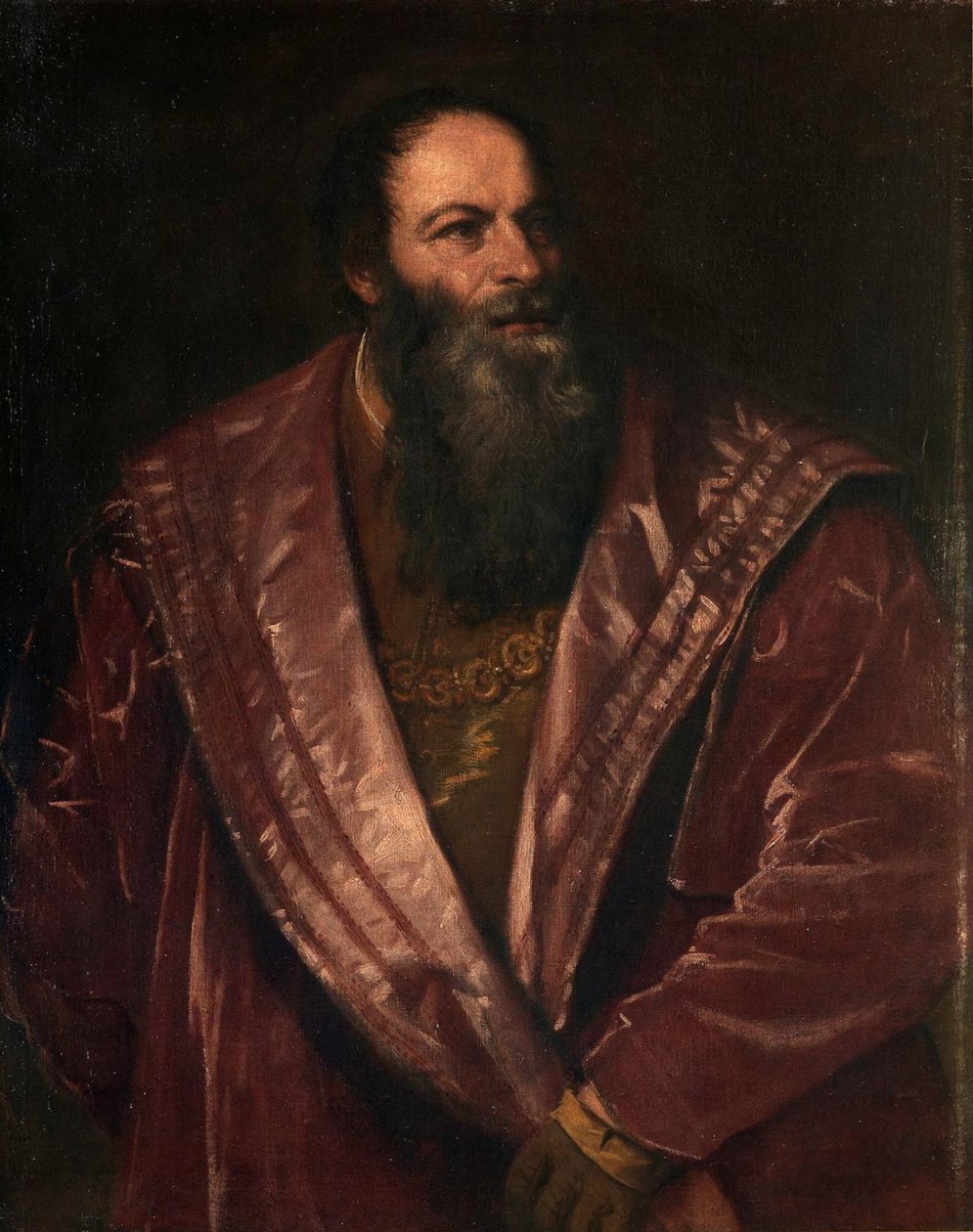 Italiensk: Portræt af Pietro Aretino Portræt af Pietro Aretino af Titian