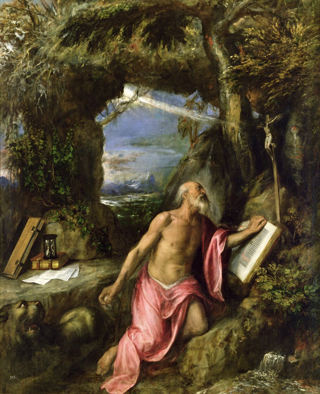 Den angrende Saint Hieronymus, ca. 1575. af Titian