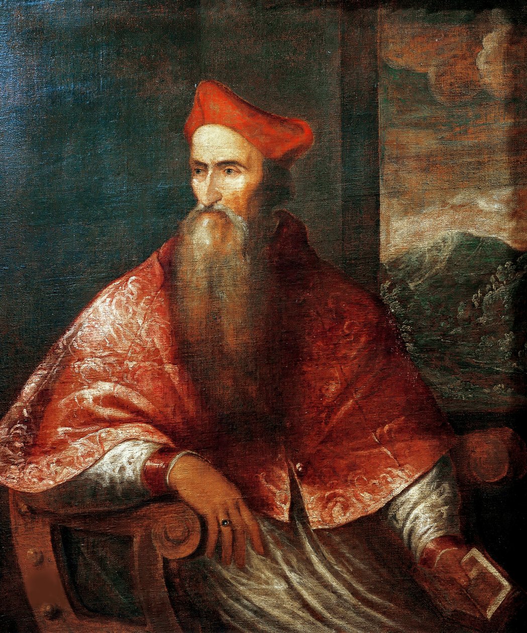 Portræt af kardinal Pietro Bembo 1470-1547, 1545-1546. af Titian
