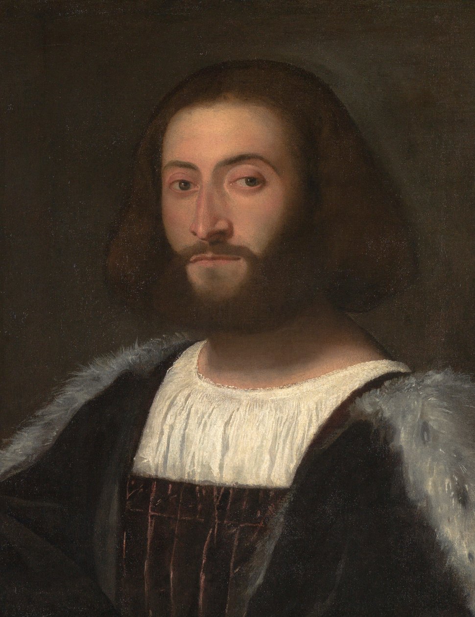 Portræt af en mand af Titian