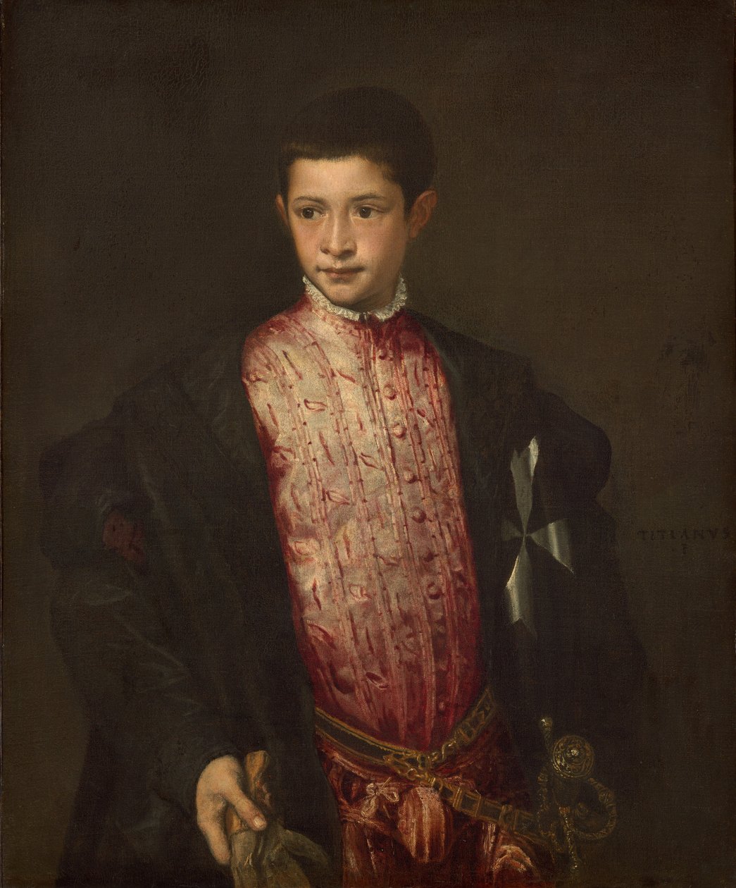 Ranuccio Farnese, 1541-1542. af Titian