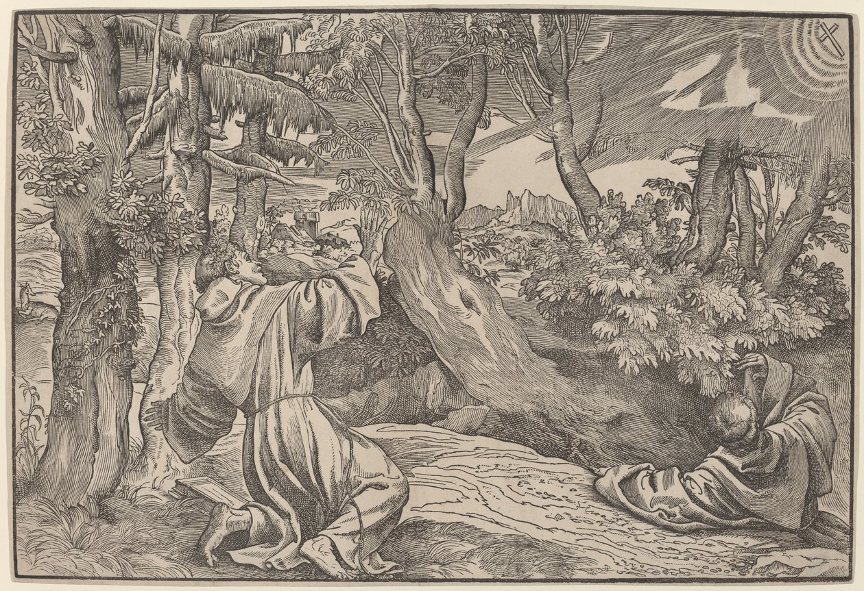 Saint Francis modtager Stigmata af Titian