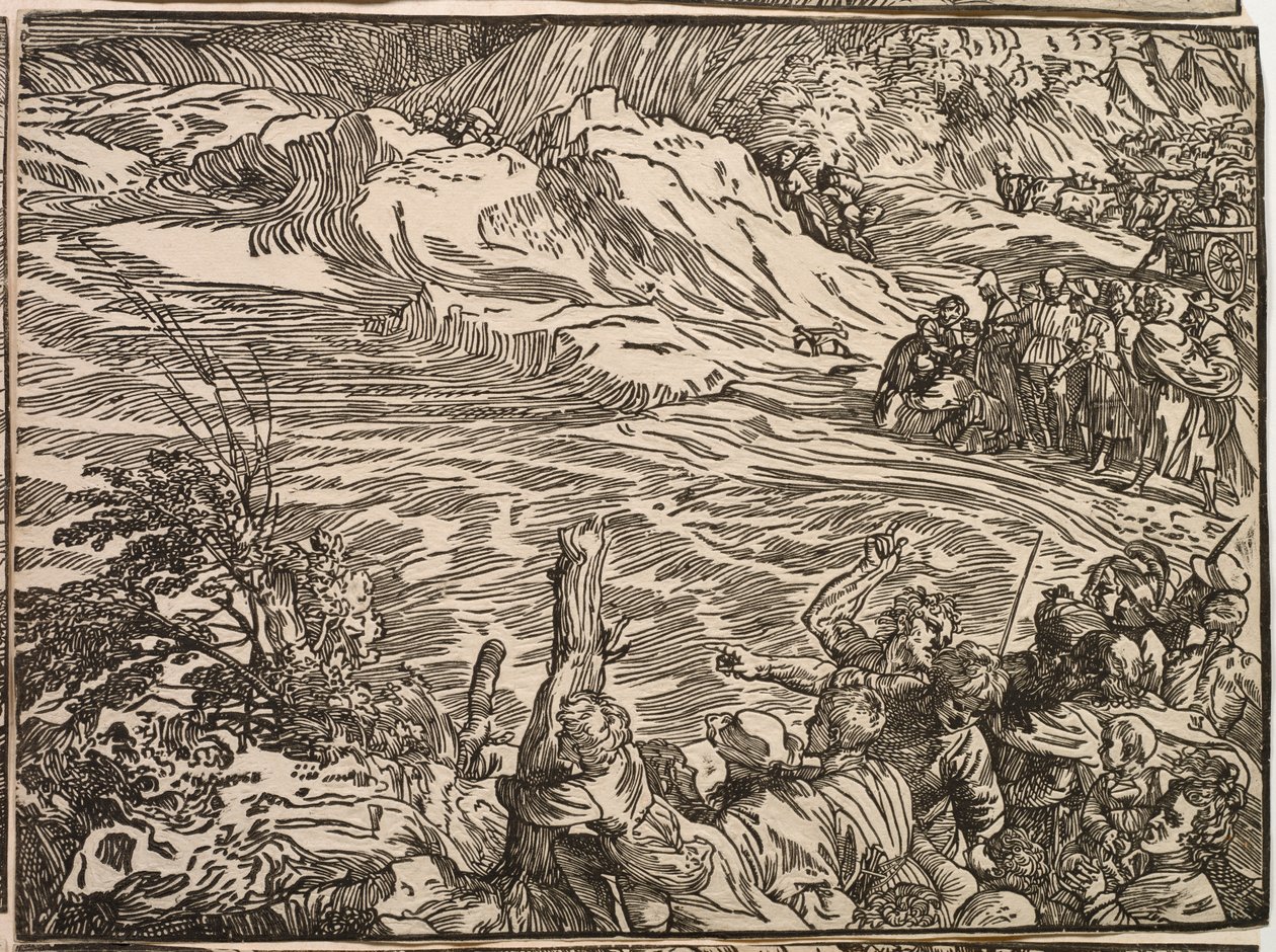 Faraos hærs nedsænkning i Det Røde Hav af Titian